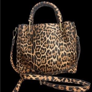 Leopard Print Shoulder Bag